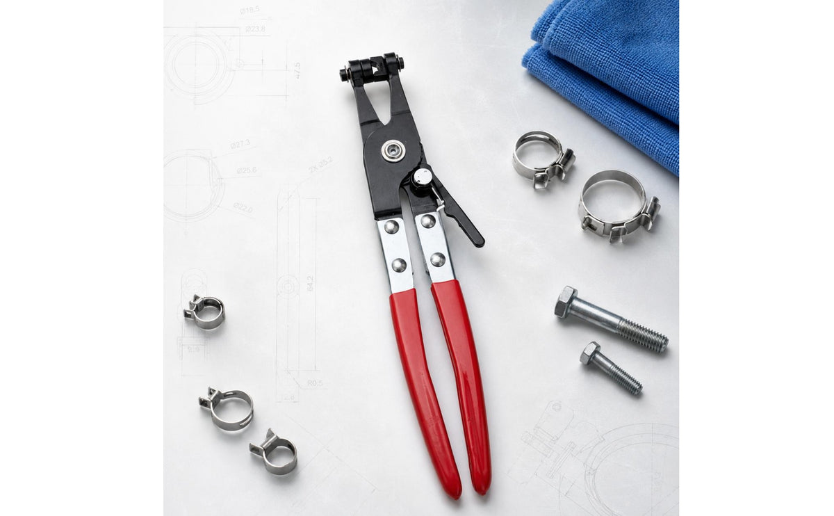 Locking Hose Clamp Plier Metal Water Hose Clamp Plier Black Head Garage Hardware for Mechanics