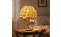 Floral Rose Flower Table Lamp Warm Light Rose Flower Lamp Decorative Romantic for Bedroom, Bedside, Living Room, Wedding