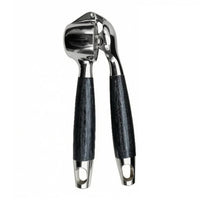 Manual Garlic Wooden Handles-Grain Handles Garlic Press Hinged Design
