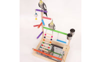 Parrot Playstand Chewing Parrot Play Stand Textured Pet Supply for Budgies