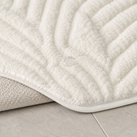 Super Soft Chenille Jacquard Non-Slip Bath Mat Set Absorbent Doormat for Bathroom Entryway