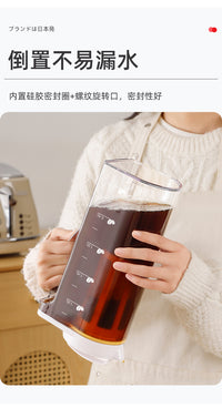Coffee Cold Water Pitcher, Household Water Storage Jug, Large Capacity Iced Tea Pitcher, Ice Water Jug, Beverage Bucket, Refrigerator Cold Brew Pot