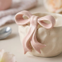 Cute Bow Ceramic Bowl, 360ml