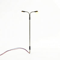 Double-Head Model Light Battery Powered Miniature Street Light for Diorama
