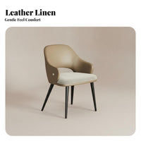 Modern Design Upholstered spinerest Chair Minimalist aesthetic Dining Seat long-lasting Construction Indoor Furniture Easy Assembly for Adults, Homeowners, Living Room, Kitchen, Home Office, Bedroom