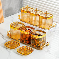 Airtight Pantry Storage Jar Light Luxury Design Decorative Food Container Set