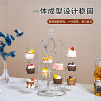 下午茶点心架自助餐甜品台展示架宴会茶歇蛋糕摆件摆台跨境果盘