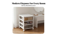 Multi-Layer Cosmetic Organizer Large Capacity Makeup Storage Box with Drawers Easy to Clean Storage Drawer Cabinet for Dressing Table, Office