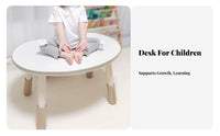 Adjustable kidney bean-shapedShaped Table and Chair Ergonomic Design children's Furniture