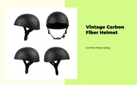 Carbon fiber half helmet, adjustable.