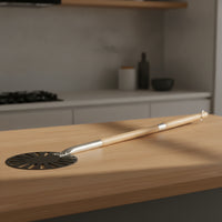 Pizza Peel Round Utensil Heavy-Duty for Outdoor Kitchens, Home Bakers