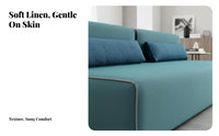 Sectional cube Sofa rustic simplicity appearance Multi-Piece Configurable Sofa Minimalist and aesthetic Living Room Seating for Renters, spacious layout Space, Studio, Office