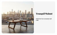Japanese aesthetic Tea Table Hardwood Wood Construction foldable Floor Table