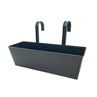 Plant Pots and Hanging Basket for Garden Decor, Metal Flower Pots for a Hanging Plant, Rectangular Planter Fence Hanging Planters, 41cm x 13.5cm