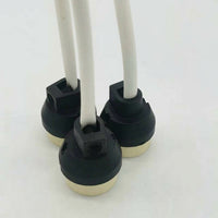 Kitchen Lights for Living Room and Home Lighting, Ceramic GU10 Lamp Holder with 250°C Heat Resistance, Bulb Holder with 15cm Wire, Ceramic Base