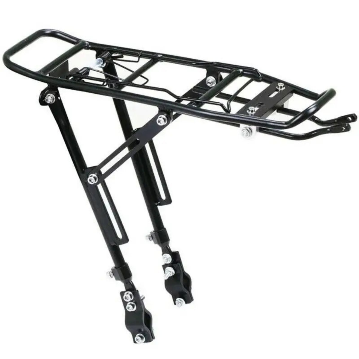 Rear Bike Rack with Guard Rail Heavy Duty Velo Robuste for Daily Commuting