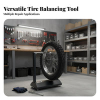 Motorcycle Wheel Balancer Easy to Use Motorcycle Wheel Balancing Stand Simple Design Manual Tire Balancer for Mechanics, DIY Enthusiasts, Workshop