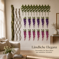 Artificial Bark and Greenery Pipe Decor for Indoor Drainage and Heating Pipes