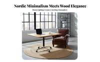 Adjustable C-Shaped Table Nordic Design C-Shaped Couch Table Mobile with casters Foldable surface for Students, Seniors, Bedroom