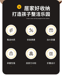 衣服收纳筐大容量玩具收纳箱家用儿童娃娃收纳桶玩偶公仔收纳神器