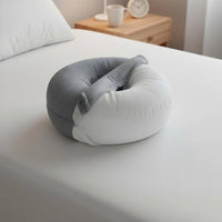 Rest Pillow with Ear Hole Zippered Waist Support Cushion Ergonomic Seating Cushion for Home