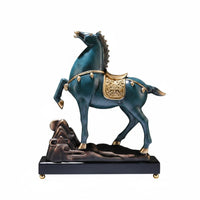Colorful Horse Statue Resin Horse Statue Easy to Clean for Shelf Display