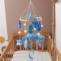 Baby Crib Mobile Gentle Sound Felt Creature Mobile Eco-Friendly Material