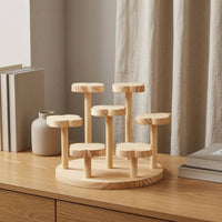 Flower-Shaped Display Stand Multi-Level Tiered Display Stand Open-Sided