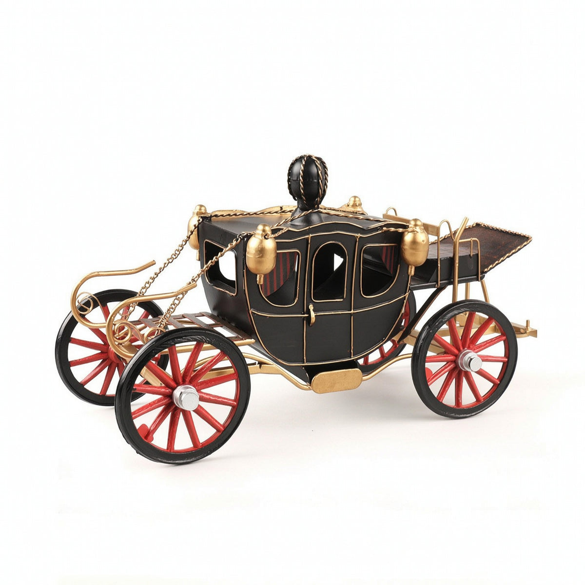 Regal Carriage Model Tabletop Vintage Carriage Model Industrial Stylistic Embellishment for Office