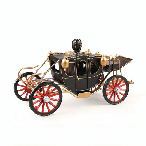 Regal Carriage Model Tabletop Vintage Carriage Model Industrial Stylistic Embellishment for Office