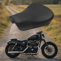 Motorcycle Seat Cushion Leather Motorcycle Seat Black Sturdy for Restoration Projects