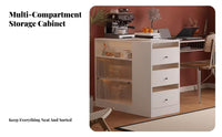 Partition Shelving Unit Unobstructed Standing Multi-Sided Partition Cabinet Multifunctional Space-Saving for Homeowners, Adults