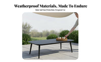 3 Pieces Waterresistant 2-Chair and Table set sun-resistant Outdoor Furniture Weather-Resistant Patio Set Woven Design for Hoteliers, Homeowners, pairs, Garden, Courtyard, Balcony, Porch