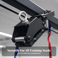 Thickened Steel Movable Sandbag Hanger Long-Lasting Material Sliding Striking Bag Rack 360 Degree Swivel Ceiling Track Bag Holder Easy to Install for Boxers, Combat Artists, Training Center