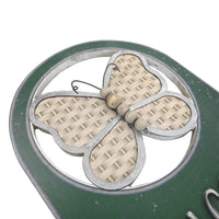 Solid Wood Garden Hanging Sign Green Wall Decor for Outdoor Courtyard