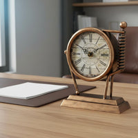Noiseless Analog Timepiece Compact Decorative Analog Timepiece Easy to Read