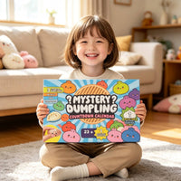 24 Pieces Slow-Rebound Dumpling Squishy Stress Relief Mystery Countdown Calendar Sensory Press Toy Cute for Children