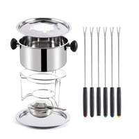 Stainless Steel Alcohol Stove with Pot, Multi-purpose for Chocolate, Cheese, Hotpot
