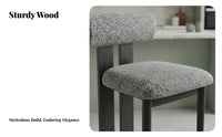 Upholstered High Stool with Woven spinerest Nordic Design Bar Chair Retro design