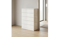5-Drawer Dresser Practical Vertical Dresser Floor-Standing Cabinet with Five Drawers for Living Room