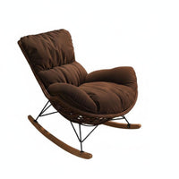 Wicker Rocking Chair Vintage design Oversized oval rocking chair Leisure Design for Porch