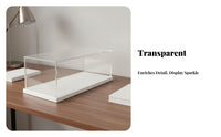 High Clarity Clear Acrylic Display Case Glue-without Acrylic Display Box Long-Lasting Construction for Collectors, Desktop