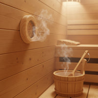 Sauna Thermometer and Hygrometer Easy-to-Read for Spa
