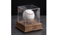 Baseball Display Super Clear Clear Baseball Display Box Premium for Shelf, Office