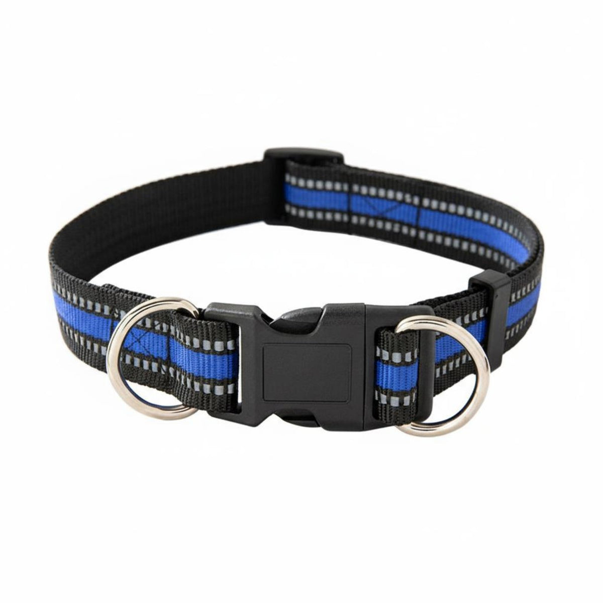 Long-Lasting Adjustable Nylon Pet Collar Comfortable Reflective Pet Collar Lightweight for Daily Walking, Training, Backyard