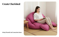Oversized Lazy Sofa Foldable Design Round Reshapeable Lounger Space-Saving Deep Seat for College Students, Homeowners, Apartment