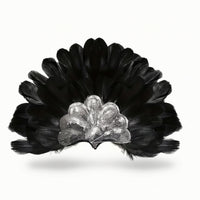 Feather Headdress Sequined Feather Crown Stunning for Performers