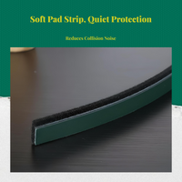 Gray soundproof door strip, easy install