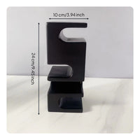 Abstract Resin Figurine Nordic Design C-Shaped Cutout Statue Creative Design House Decoration for Model Home
