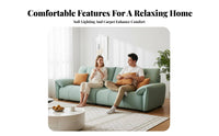 Elephant Ear Sofa Curved outline Living Room Seating space-saving Couch for Apartment Dwellers, Young Adults, Small Space, Lounge Area, Boutique Hotel